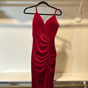 Red Velvet Gown